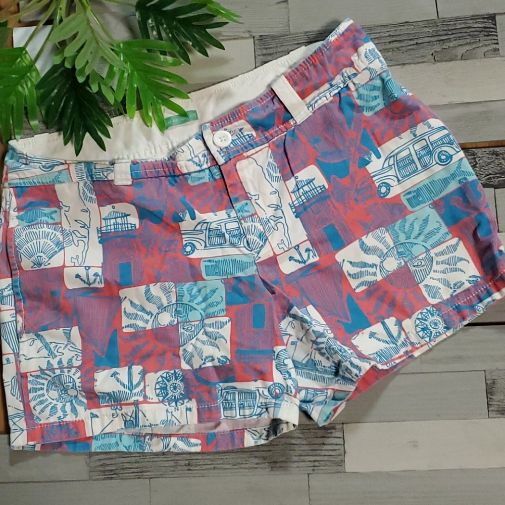 Lilly pulitzer RARE ship shape nantucket shorts sz
